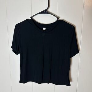 Bella Canvas Black Short Sleeve Crop Top Tee 8882